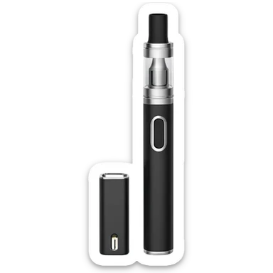black simple Electronic cigarette sticker