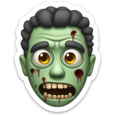 turned zombie sticker