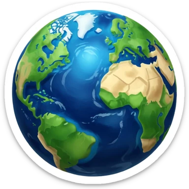 chanel logo Earth planet  sticker