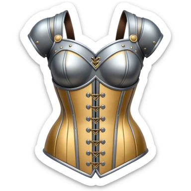 heavy corset armor modern sticker