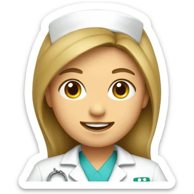 nurse workwear jacket sticker