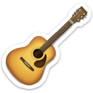 acoustic guitar sticker