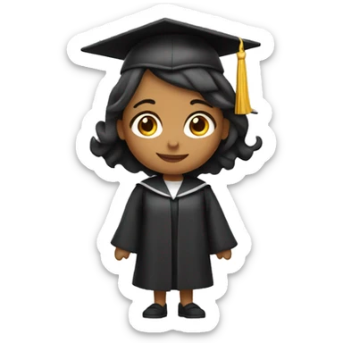 Mujer graduada  sticker