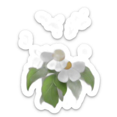 Blooming flowers wrapped around barbed wire sticker