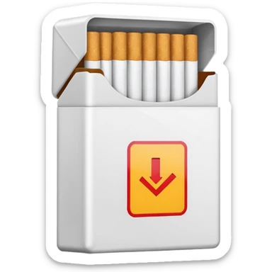 pack of cigarettes sticker