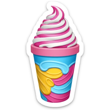 baskin robbins cup sticker