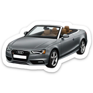 grey audi A4 cabriolet sticker
