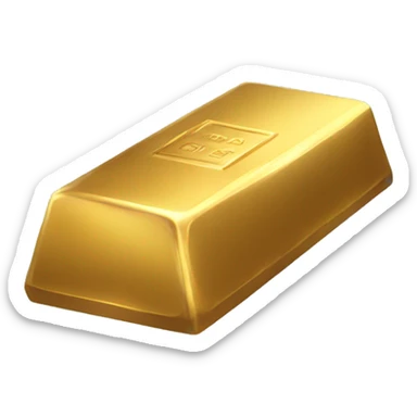 gold bars without inscriptions sticker