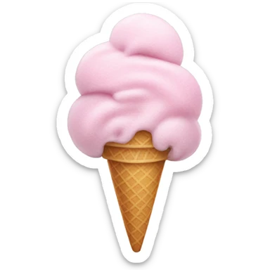 cotton candy ice cream sticker