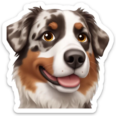 Red Merle Australian shepherd  sticker