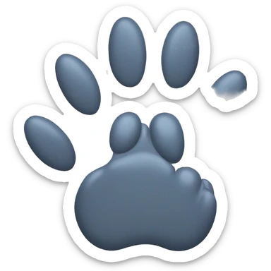 The cat's paw sticker