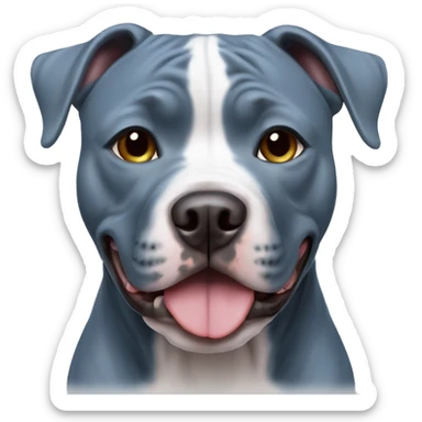 Blue American Staffordshire Terrier sticker