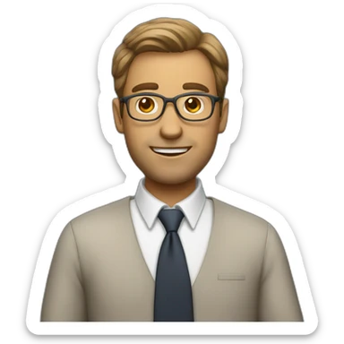 Math Teacher university male sticker