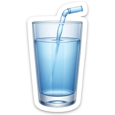 glass of water sticker
