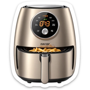 Air fryer Laughing historically sticker