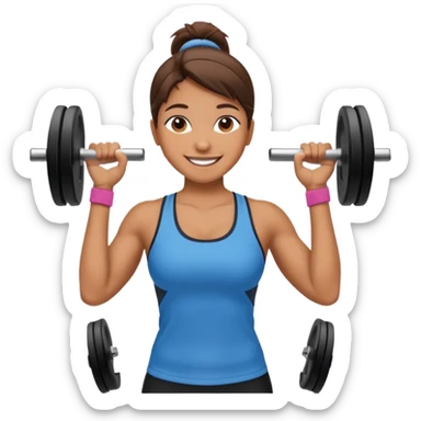 the personal trainer teaching students at the gym sticker
