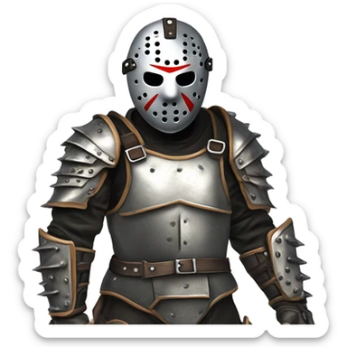 Jason voorhees version amour sticker