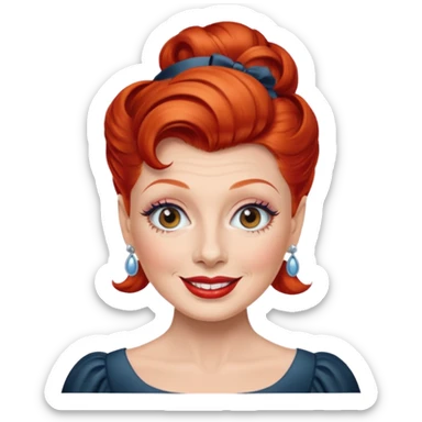 Lucille Ball sticker