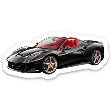 black farari car koli si change kar do sticker