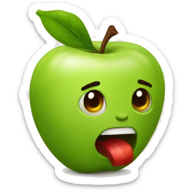 Manzana y cebolleta sticker