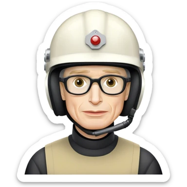 Steven Hawking with petr cech helmet  sticker