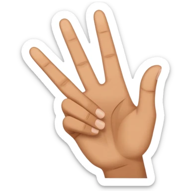 West side hand sign sticker