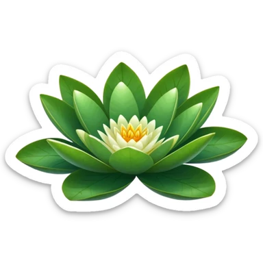 water lily leaf sticker