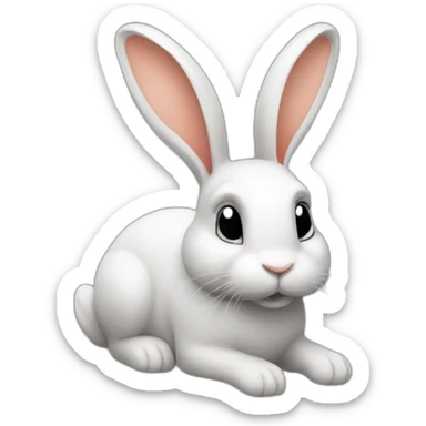 rabbits coding it sticker