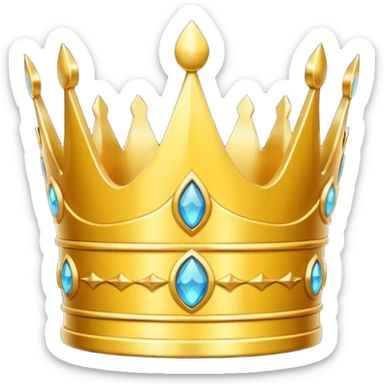 golden crown sticker