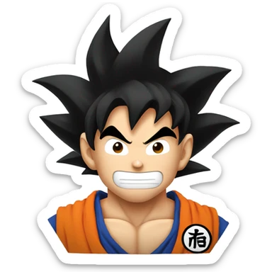 Goku from dragon ball z sticker