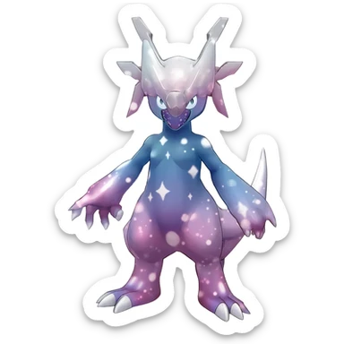 Shiny Starry Wishy Washy Nargacuga-Silvally-Absol-Digimon-fusion sticker