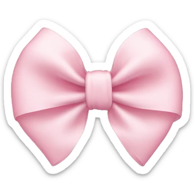 light pink bow sticker