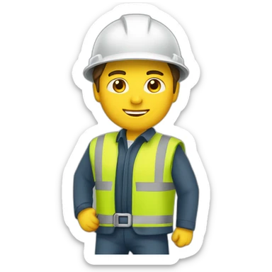 Trabajador petrolero safety sticker