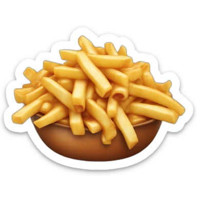 Poutine qui chevauche un ours  sticker