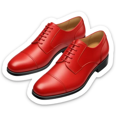 Red suit shoes sticker