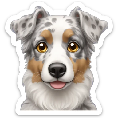 Berger australien merle yeux bleus sticker