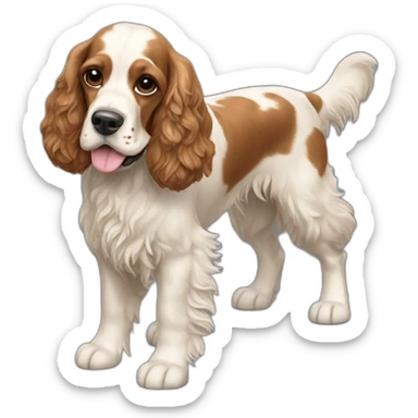 Dog-english-cocker-spaniel-full-body sticker