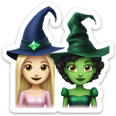 Elphaba and Glinda  sticker