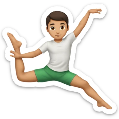 Italian boy doing a split sticker