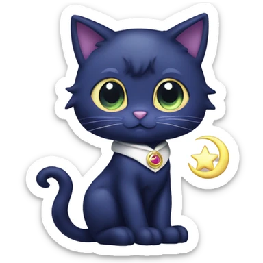 Sailor moon Luna cat  sticker