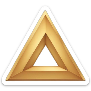 Geometric Shape, Triangle, Three, Logo, Design Concept, Creative Symbol, High Quality, Icon, Vector and Illustration sticker