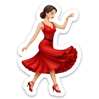 tango dancing woman emoji profile photo sticker