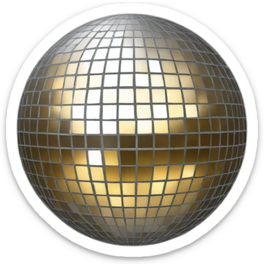mirrorball sticker