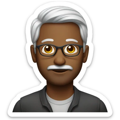 dark indian male geography teacher sticker