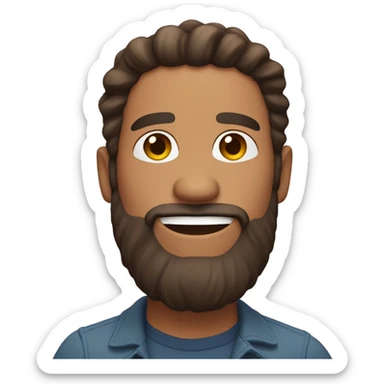 Bearded brunette hope dealer sticker