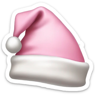 light pink santa hat sticker
