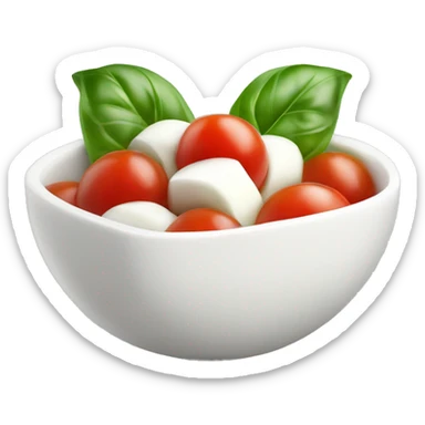 Caprese salad with basil sticker