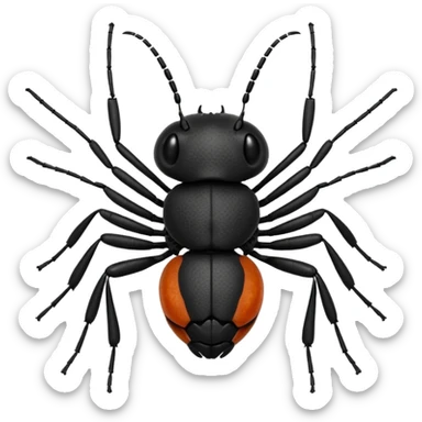 Ant head sticker