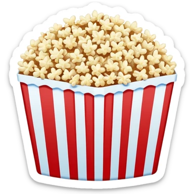 stadium popcorn in blue (#00A3E0) and red (#F9423A) sticker