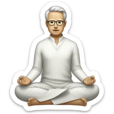 dr stanger meditating sticker